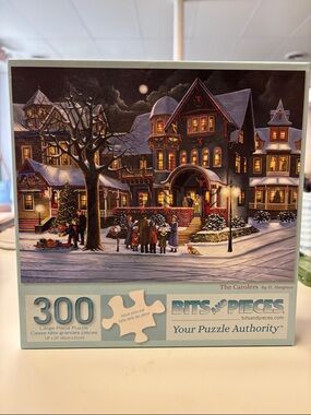 Bits and Pieces 300-Piece Jigsaw Puzzle in Blue - The Carolers